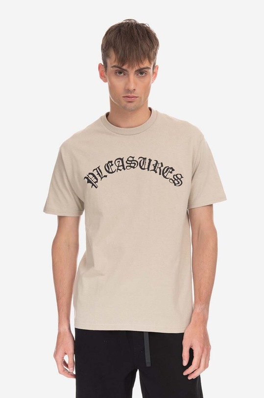 PLEASURES t-shirt in cotone Old Logo T-shirt P23SP063