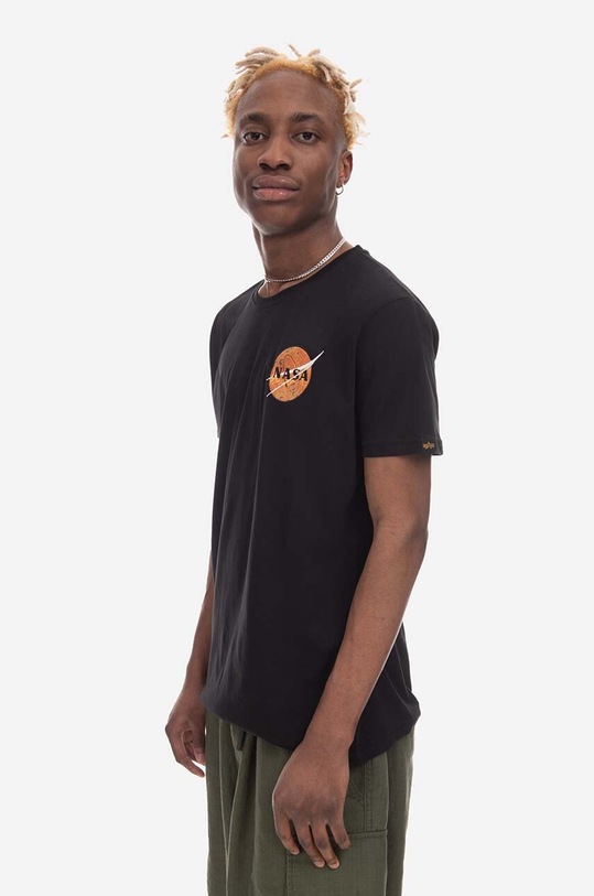 Alpha Industries cotton T-shirt Alpha Industries NASA Davinci T 136508 03 136508.03