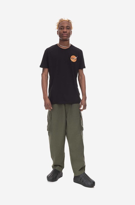 Alpha Industries cotton T-shirt Alpha Industries NASA Davinci T 136508 03 136508.03