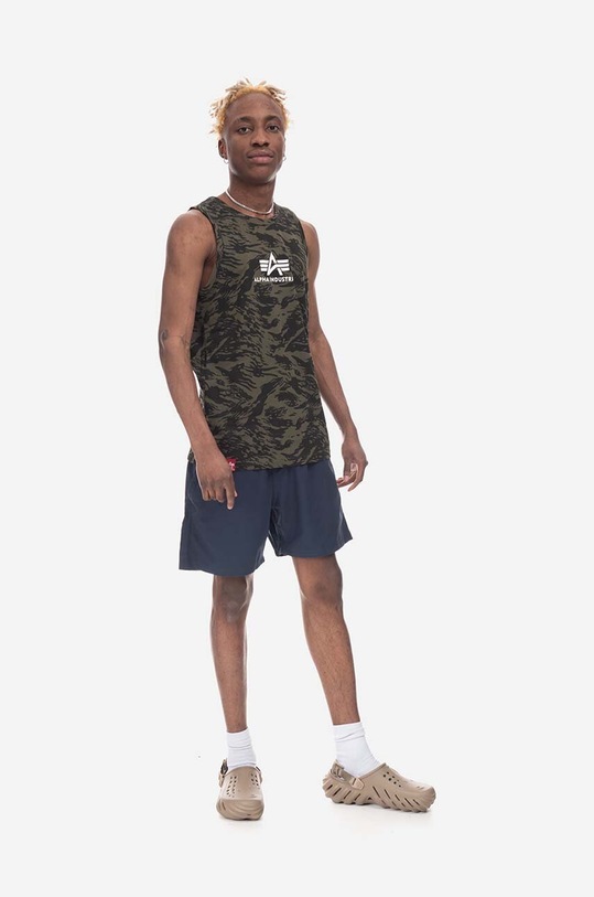 Îmbrăcăminte Alpha Industries tricou din bumbac Alpha Industries Basic Tank Camo 126566C 634 126566C.634 verde