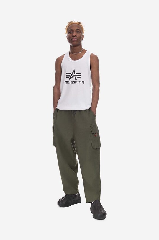 Alpha Industries t-shirt bawełniany Basic Tank 116513.09 biały