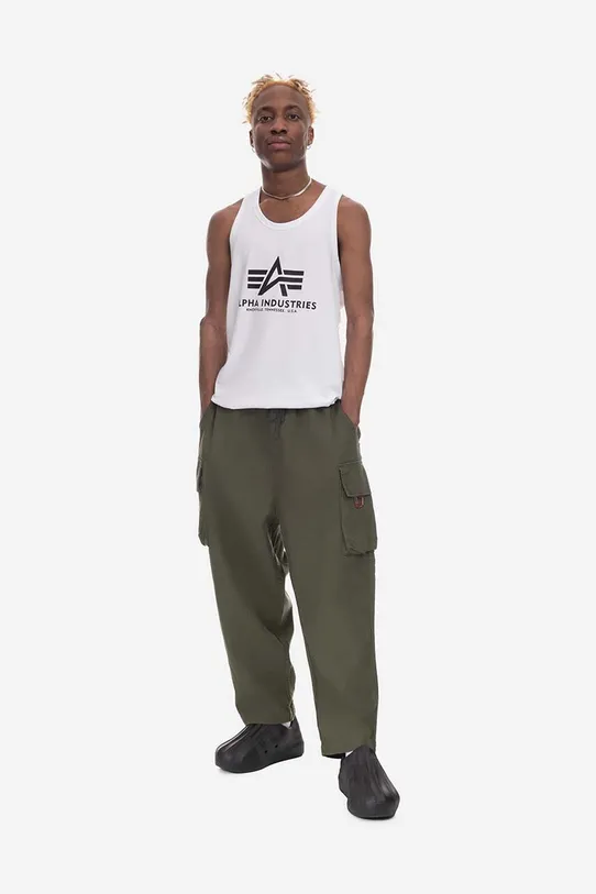 Alpha Industries t-shirt bawełniany Basic Tank 116513.09 biały