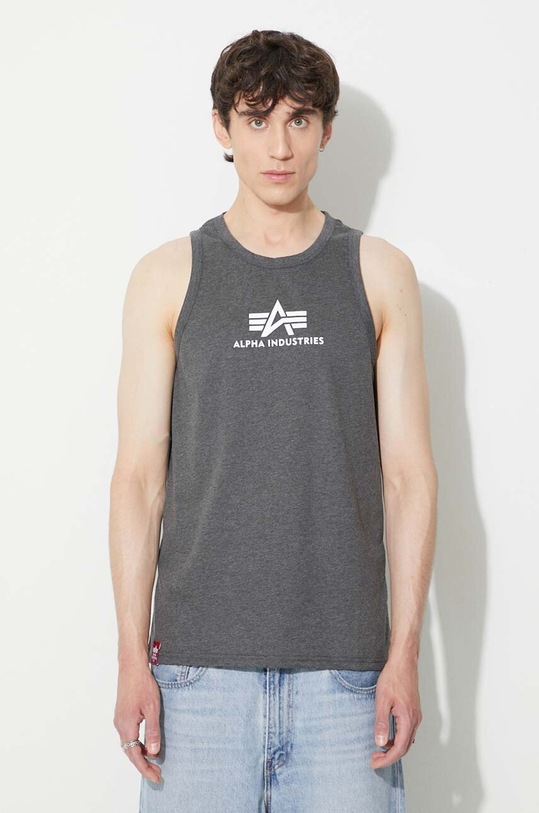 Alpha Industries t-shirt Alpha Industries Basic Tank 126566 597 pamut szürke 126566.597