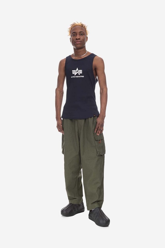 Clothing Alpha Industries cotton t-shirt Logo Tank 176545.07 gray