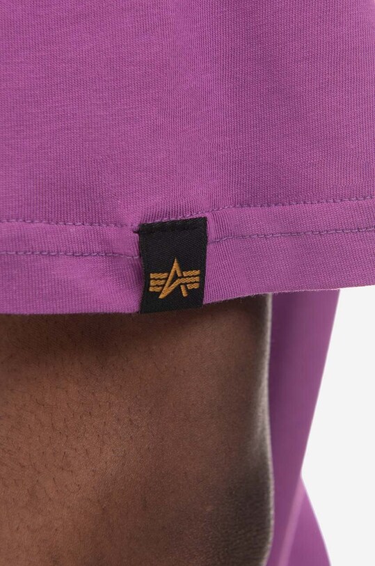 Alpha Industries cotton t-shirt violet 100501.677