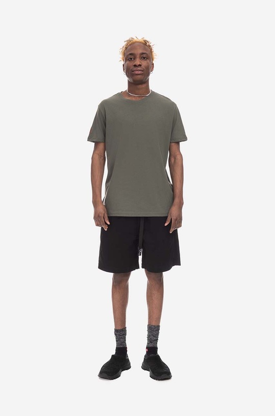 Bavlněné tričko Alpha Industries Dragon potisk zelená 136506.142