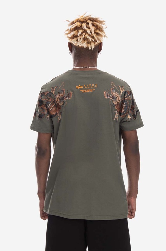 Bavlněné tričko Alpha Industries Dragon 136506.142