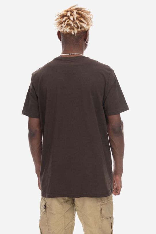 Alpha Industries t-shirt bawełniany Basic 100501.413 brązowy SS25