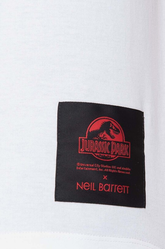 Odzież Neil Barett t-shirt bawełniany PBJT141.U533S biały