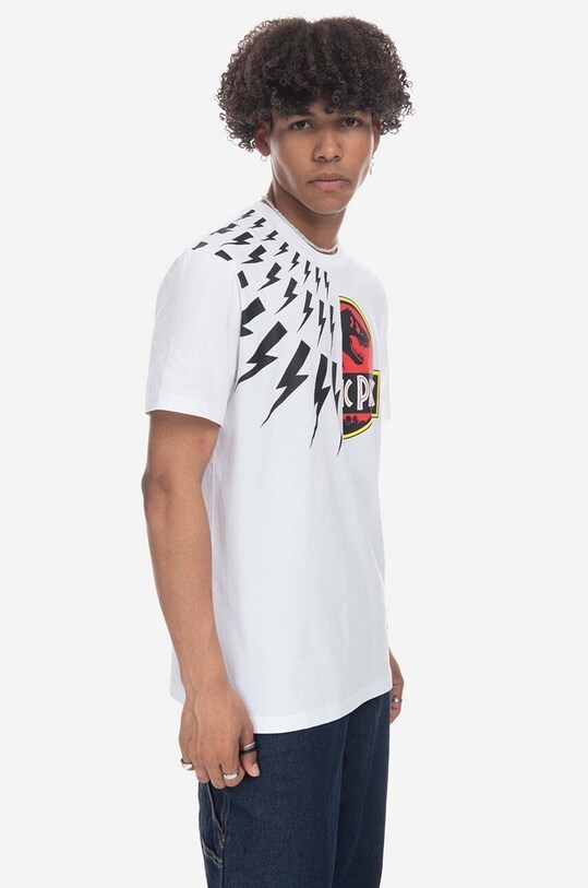 Neil Barett t-shirt bawełniany PBJT141.U533S biały