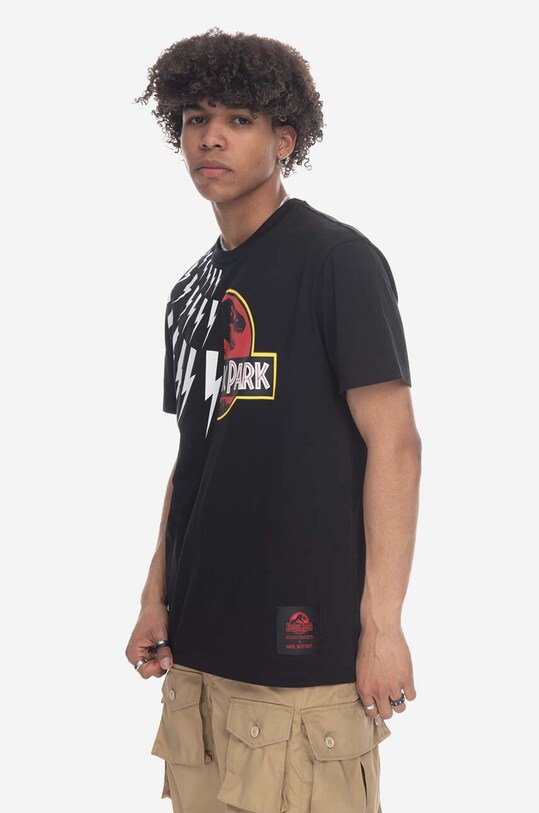 Neil Barett cotton t-shirt PBJT141.U533S black AA00