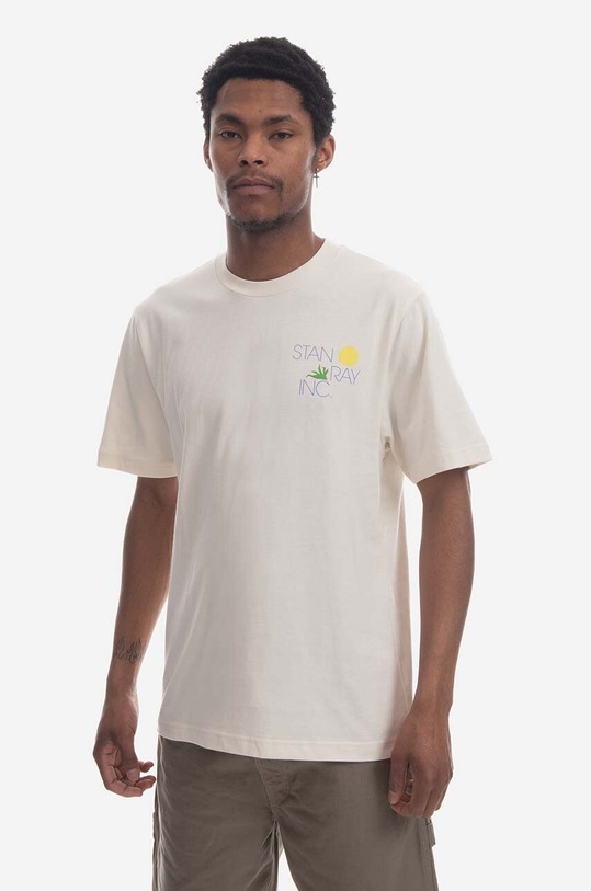 Stan Ray cotton t-shirt Hardly Working Tee beige SS23043NAT