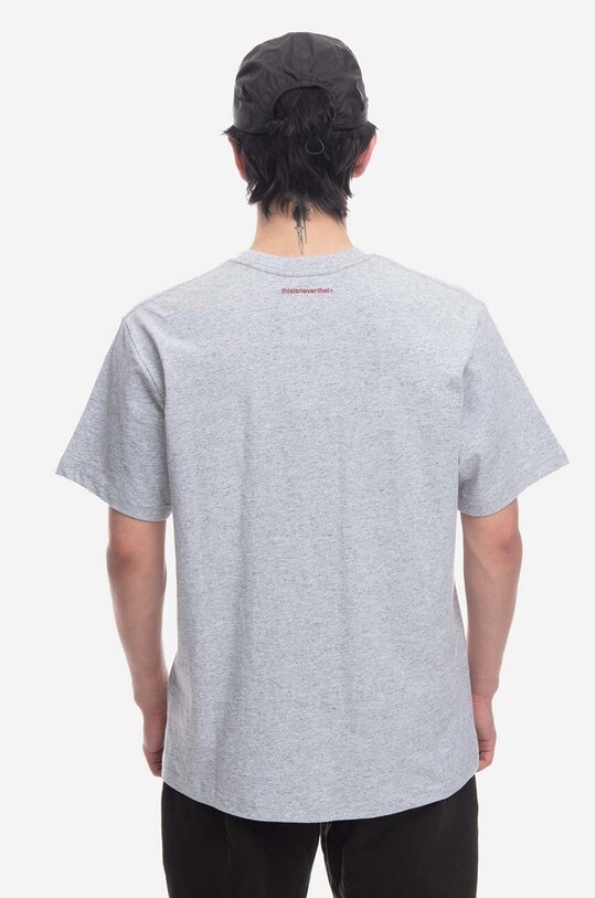 Одежда Хлопковая футболка thisisneverthat T-Logo Tee TN230TTSST01 серый