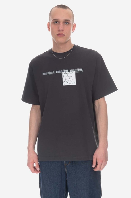 Wood Wood t-shirt bawełniany 12245706.2106 szary