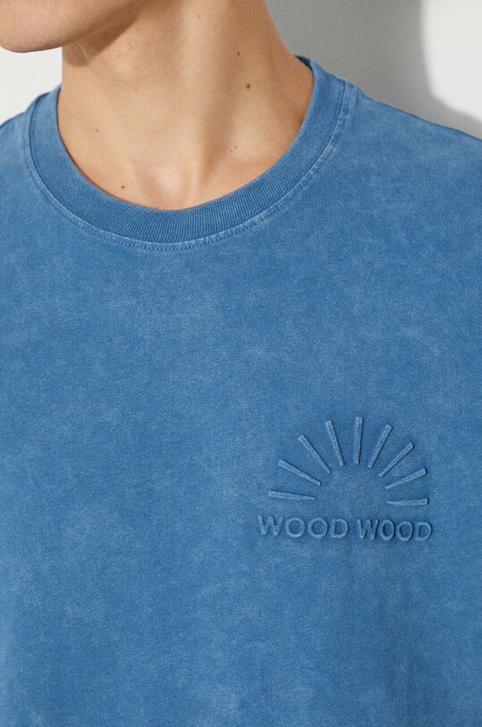 Wood Wood t-shirt bawełniany 12312507.2491 niebieski