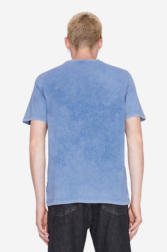 Bavlnené tričko Wood Wood Sami Embossed T-shirt 12312507-2491 DARK BLUE 12312507.2491