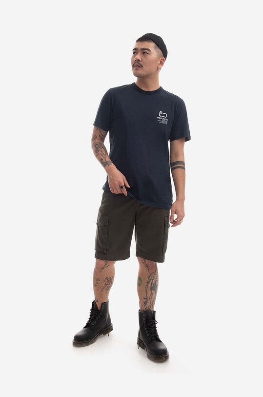 Woolrich cotton T-shirt CFWOTE0089MRUT2926 8041 CFWOTE0089MRUT2926 navy