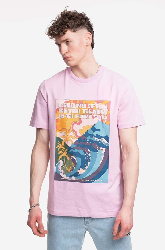 Бавовняна футболка Puma рожевий 538800.84