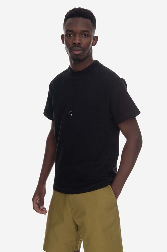 ROA cotton t-shirt black RBM0043FA38