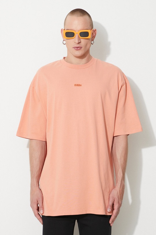 032C t-shirt in cotone rilassato arancione SS23.C.1071