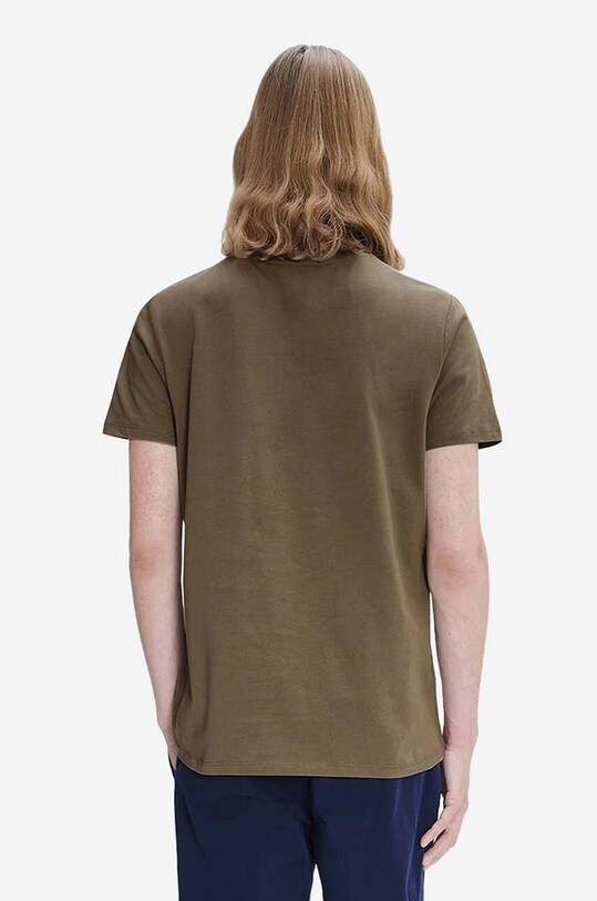 A.P.C. cotton t-shirt COBQX.H26217 green