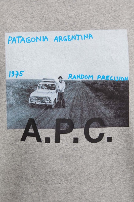 A.P.C. tricou din bumbac COEMV.H26058 gri