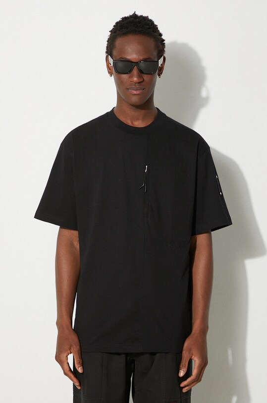A-COLD-WALL* t-shirt bawełniany Utilty gładkie czarny ACWMTS117