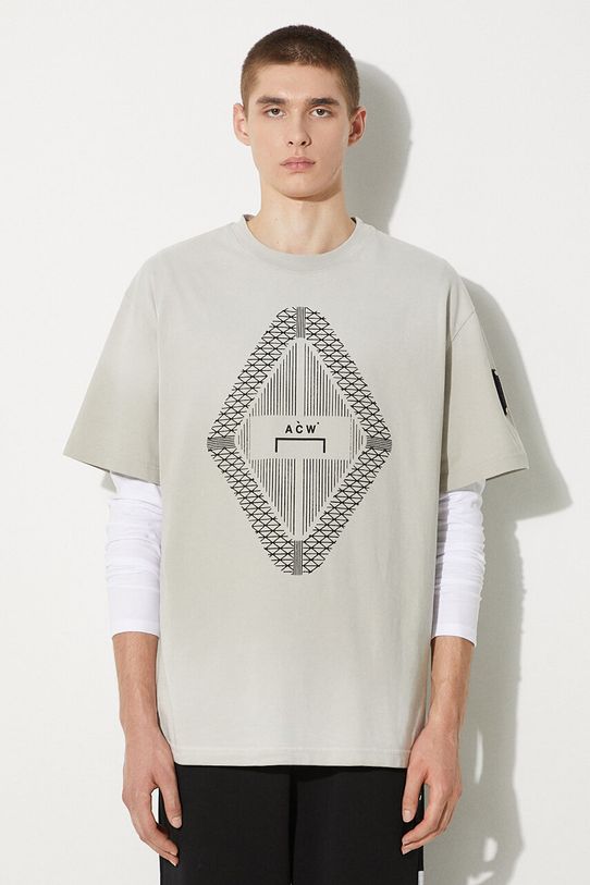 Памучна тениска A-COLD-WALL* Gradient T-shirt ACWMTS133 LIGHT GREY