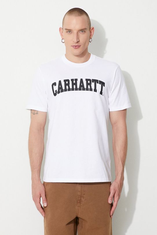 Pamučna majica Carhartt WIP regular bijela I028990