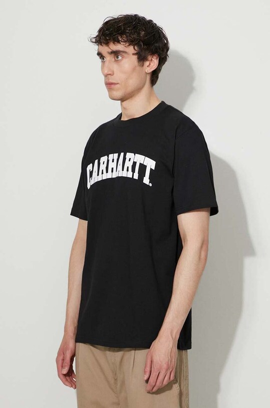 Памучна тениска Carhartt WIP черен I028990