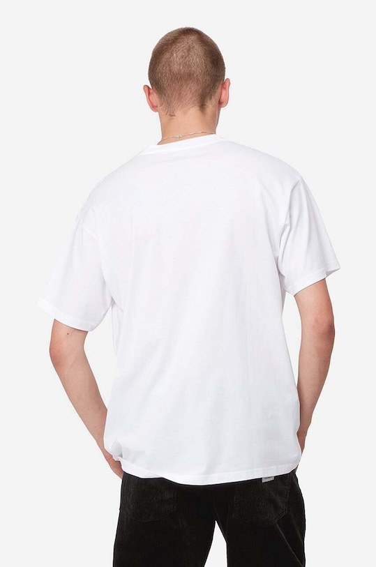 Carhartt WIP t-shirt in cotone Script Embroidery I030435 bianco SS23