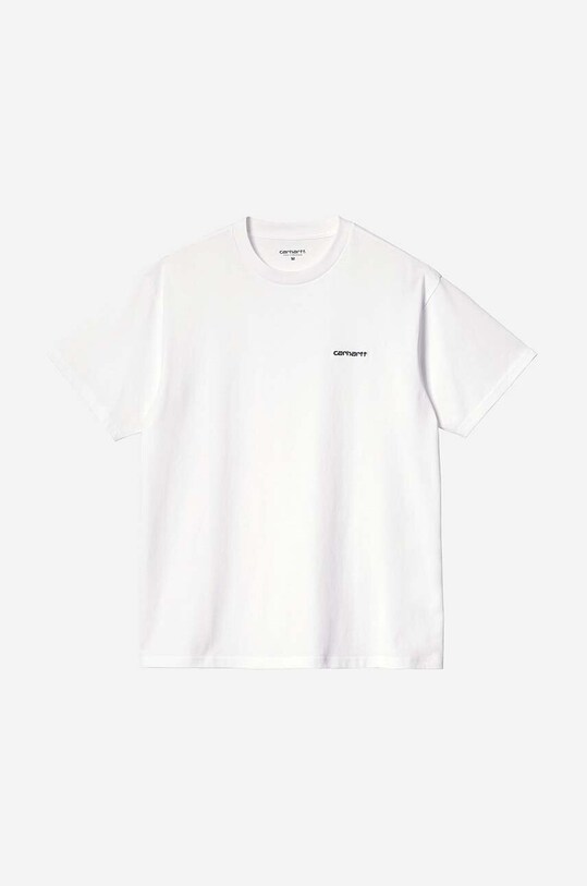 Хлопковая футболка Carhartt WIP Script Embroidery белый I030435