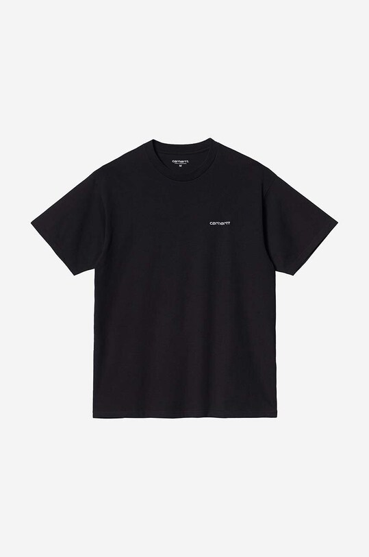 Carhartt WIP cotton T-shirt Script Embroidery I030435 black