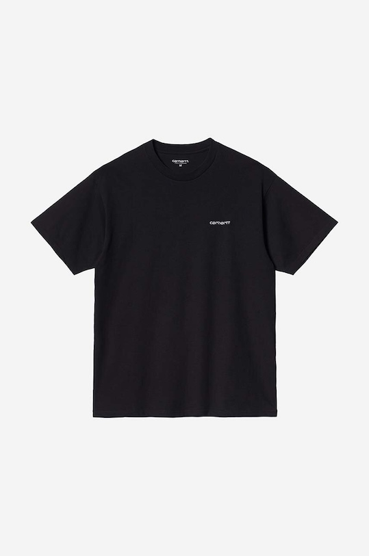 Carhartt WIP cotton T-shirt Script Embroidery I030435 black