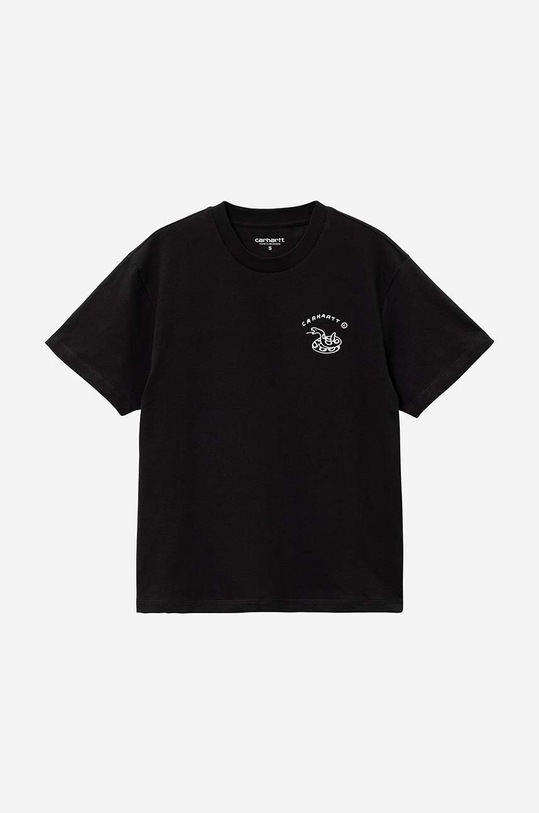 Carhartt WIP t-shirt bawełniany Carhartt WIP W' S/S New Frontier T I031696 BLACK I031696 czarny AA00
