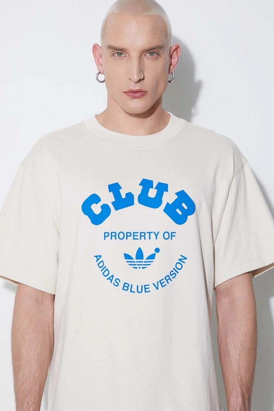 Bavlněné tričko adidas Originals Club Tee IA2489 IA2489 béžová