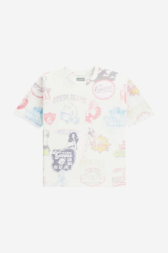Одяг Бавовняна футболка Guess Aop Tee M3GI06.KBB50 білий