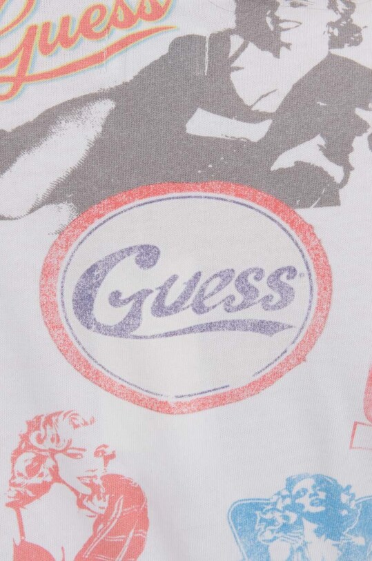 Бавовняна футболка Guess Aop Tee білий M3GI06.KBB50