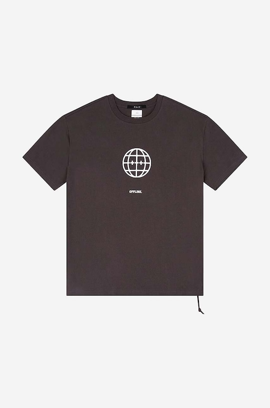 Odzież KSUBI t-shirt bawełniany MSP23TE009 czarny