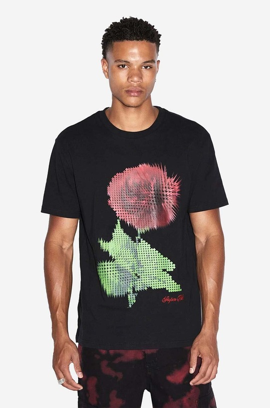 KSUBI t-shirt bawełniany czarny MSP23TE014