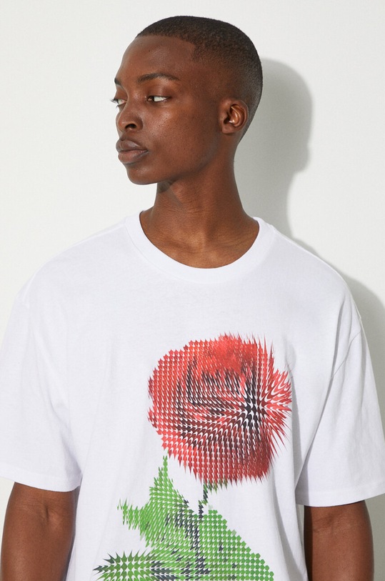 Bavlněné tričko KSUBI MSP23TE015 bílá