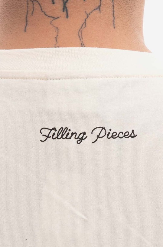 Bavlněné tričko Filling Pieces 88154641890 béžová