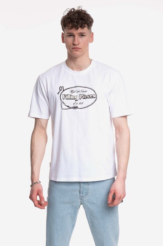 Filling Pieces cotton t-shirt white 88154611901
