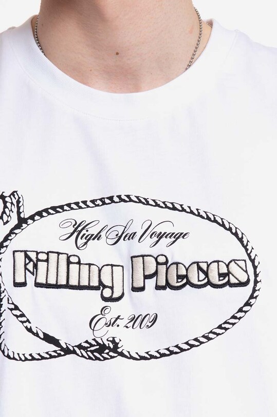 Filling Pieces cotton t-shirt 88154611901 white
