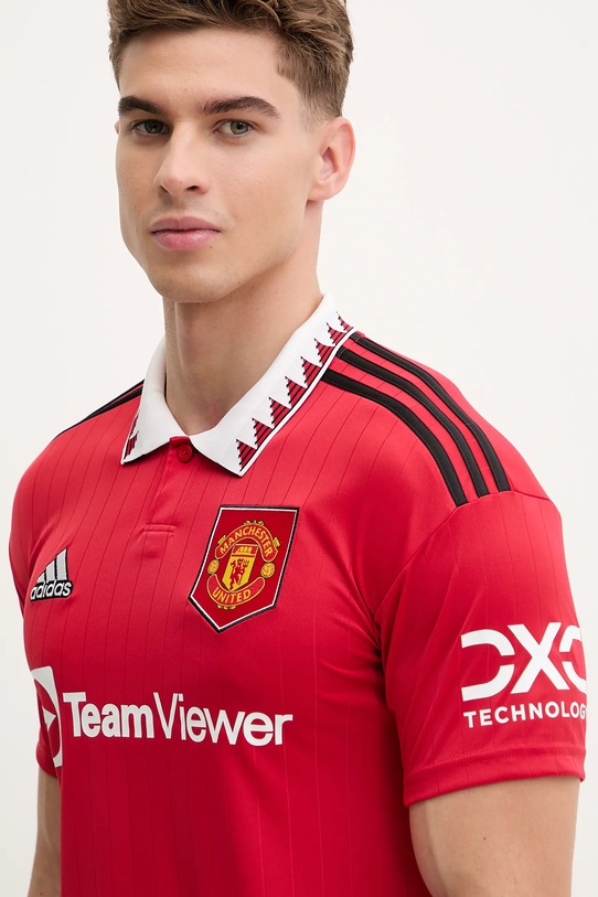 Odzież adidas t-shirt H13881 SS MANCHESTER H13881 czerwony