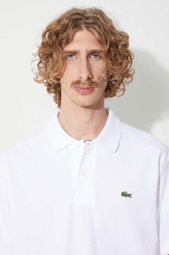 Bombažen polo Lacoste 267209 bela