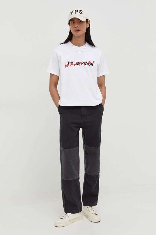 Бавовняна футболка The Kooples HTSC18090K білий AA00