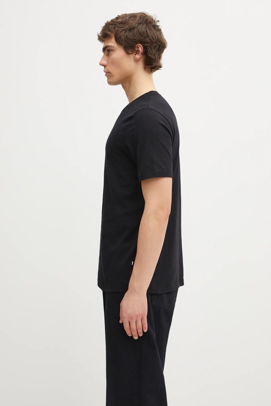 Хлопковая футболка Samsoe Samsoe M10000001 чёрный AA00