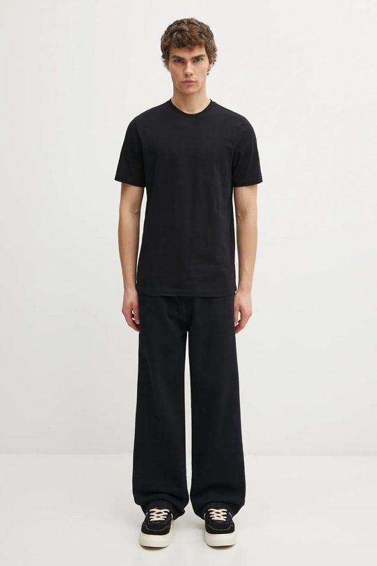 Хлопковая футболка Samsoe Samsoe M10000001 чёрный