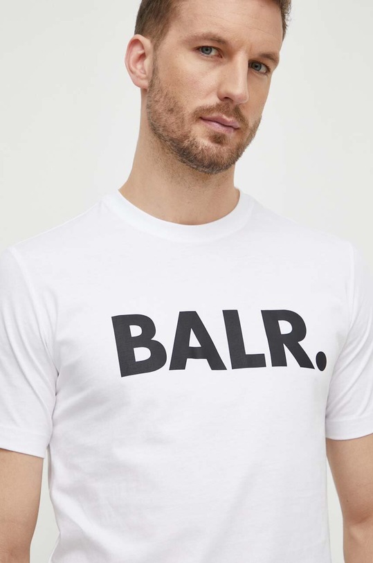 BALR. t-shirt bawełniany nadruk biały B1112.1048.NOS